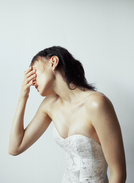 Ivory Bridge and White Peacock Maru Corset